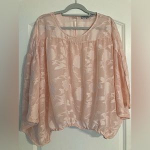 Marc New York pink floral blouse L
